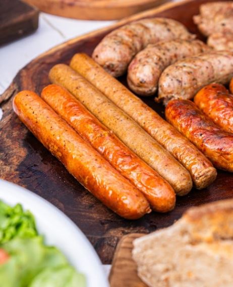 Salchicha Currywurst estilo alemana